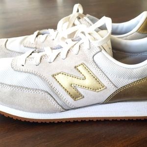 New Balance gold and white!